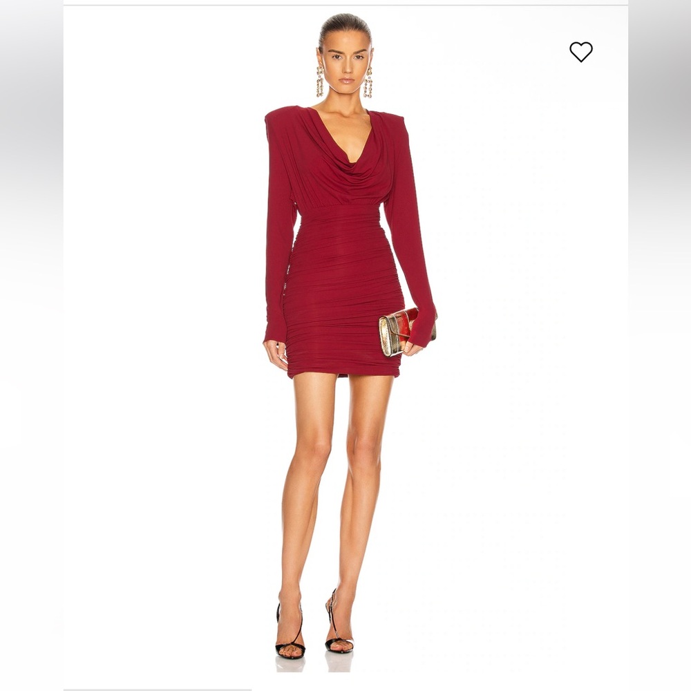 NWT Alexandre Vauthier cowl neck mini dress